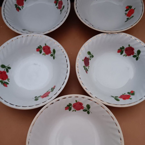 Set of 5 Small Deep Plates used