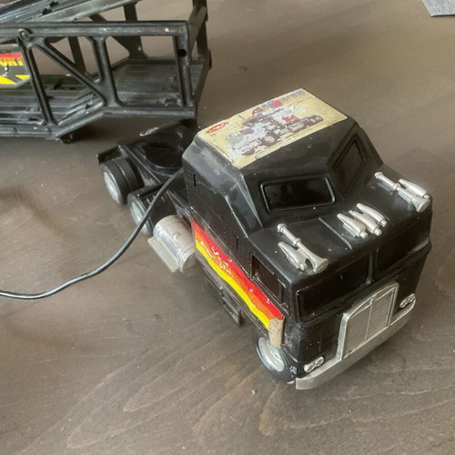 Retro plastic toy truck used from 1997, collectible