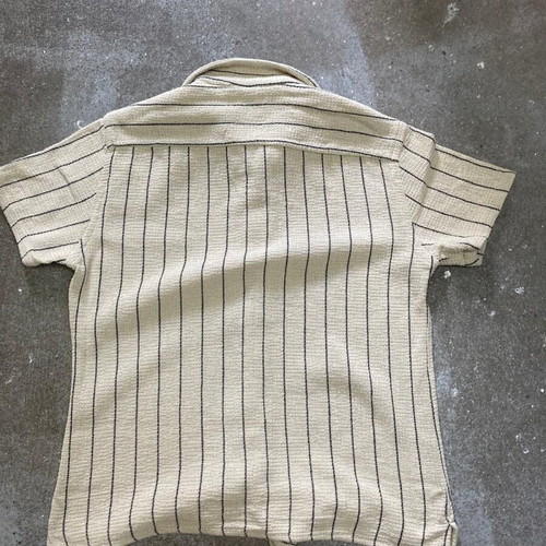 Zara shirt L, beige with black stripes