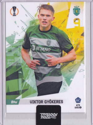 Κάρτα Viktor Gyokeres rookie 2023-24 Topps total Football σαν καινούργιο Sporting Lisbon