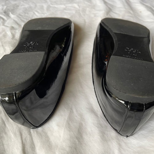 New Look faux patent leather ballerinas new black size 40