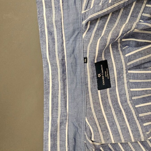 Oxford Company XXL striped shirt blue, like new, 70% cotton 30% linen