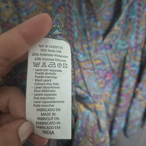 Boho dress with unique sleeves new, multicolor