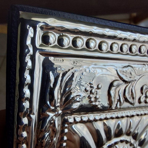 Silver 925 agenda with handmade carving like new