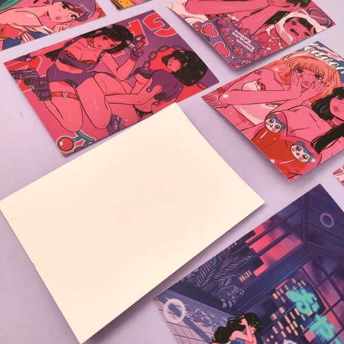 Pink Girls poster cards new set of 8 pieces