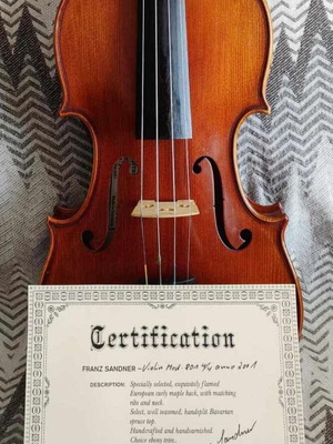 Franz Sandner Violin Mod. 801 like new, German made 4/4 size