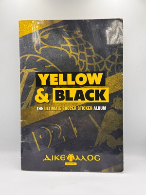 AEK Yellow & Black sticker album used, 100% complete