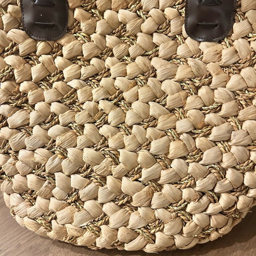 Straw beach bag