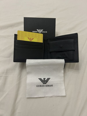 Armani wallet, black