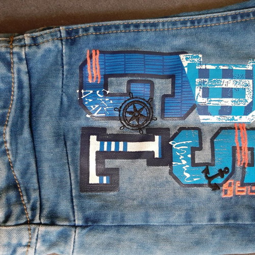 Desigual denim bermuda shorts new for 7-8 years old, blue
