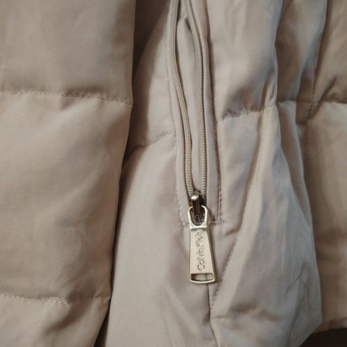 Calvin Klein down jacket with fur and thick lining, size L