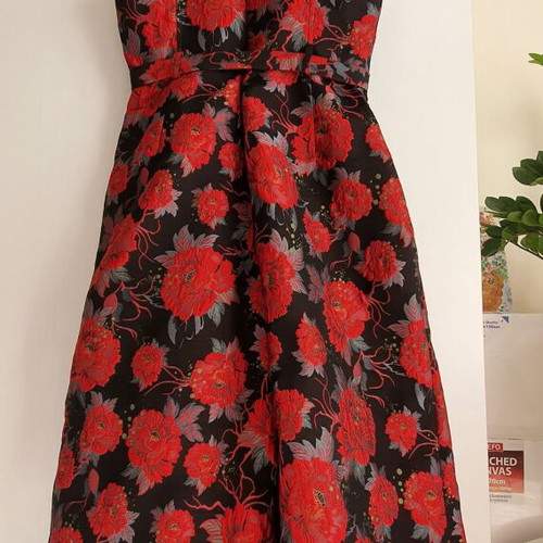 Asos embossed palazzo dress with floral pattern, new, size M