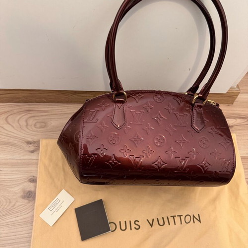 Louis Vuitton Vernis Sherwood Bordeaux handbag like new