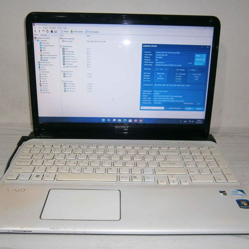 Sony Vaio SVE151D11M laptop with Intel Pentium B970, 8GB RAM, 128GB SSD