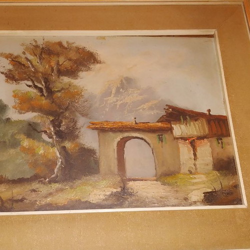 Old painting used, at least 60 years old