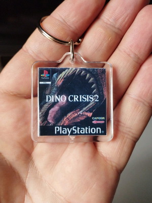 Dino Crisis 2 PS1 acrylic keychain