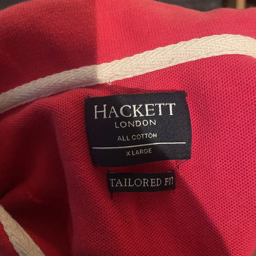 London Hackett Polo Shirt XL red like new