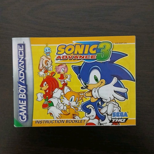 Sonic Advance 3 Gameboy Advance manual used