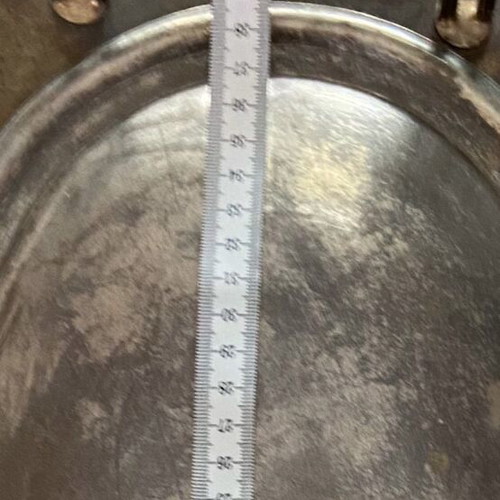 Covered platter used, elongated