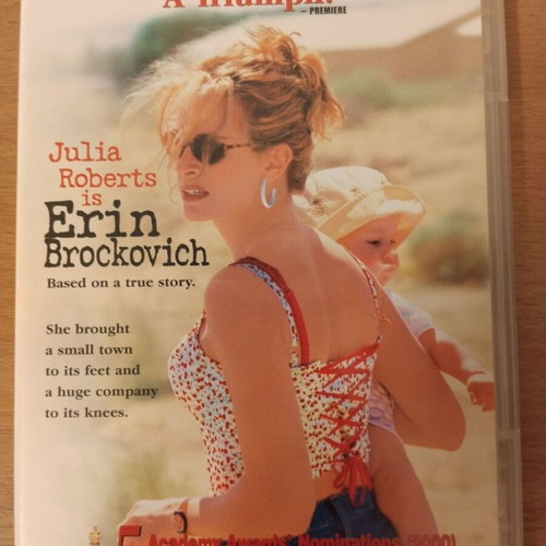 Erin Brockovich DVD new, social drama with Julia Roberts