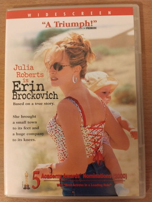 Erin Brockovich DVD new, social drama with Julia Roberts