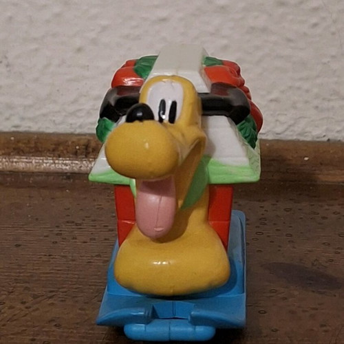 Disney Pluto Christmas House PVC like new