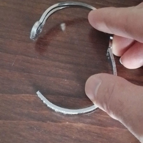 Foldable bracelet white and gray, new