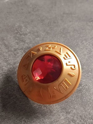 Playmobil shield with red stone, gold