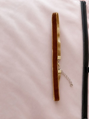 Velvet choker necklace new, brown