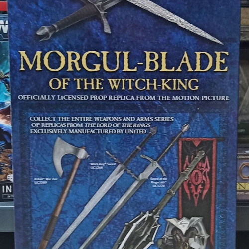 Lord of the Rings Morgul Blade Witch King Dagger replica new