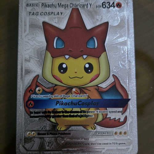 Pikachu Cosplay Charizard Y Pokémon Card like new