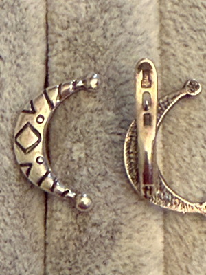 Jenavi silver earrings new