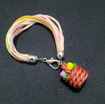 Easter bracelet like new, multicolored, handmade from polymer clay