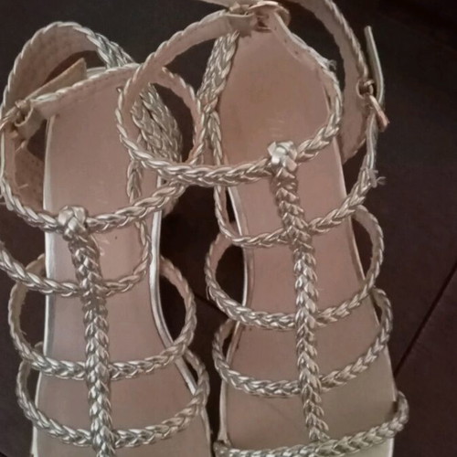 Luigi gladiator women's sandals like new, gold, size 36
