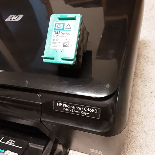 Εκτυπωτής HP Photosmart C4680 μεταχειρισμένος με σκάνερ και άδειο μελανοδοχείο