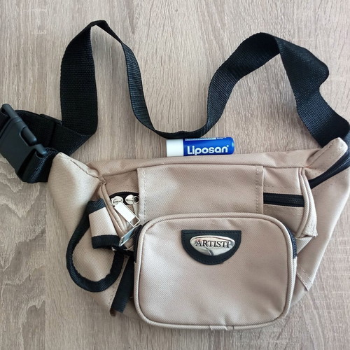 Aristi waist bag beige - black like new