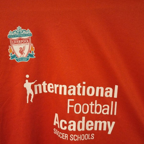 Liverpool International Football Academy shirt like new, boys size 10-12 years