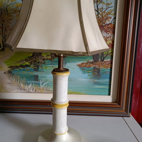 Retro wooden lamp like new, fully functional, 52 cm height