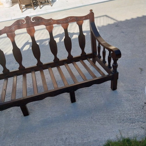 Monastic three-seat sofa with armchair used