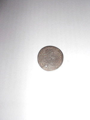 6 Kreuzer silver coin used, Holy Roman Empire 1676