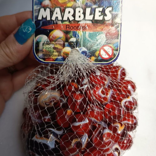 Vacor de Mexico Rooster glass marbles vintage, new