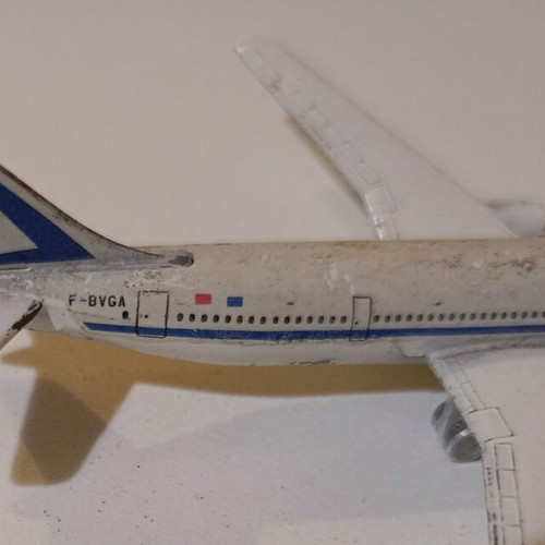 Vintage metal Airbus A300B model airplane Air France used