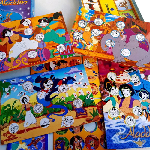 Domino Lotto Disney Aladdin 1992 Clementoni new