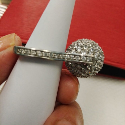 925 silver ring, large size 20.2 mm