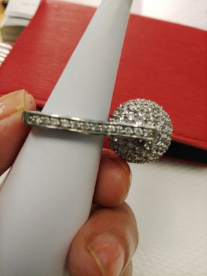 925 silver ring, large size 20.2 mm