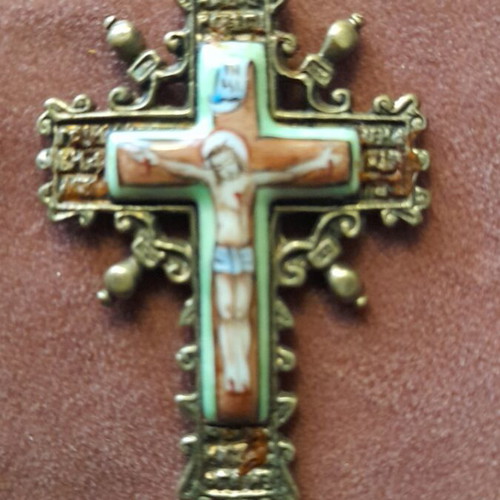 Handmade cross used with Russian enamel 3.5×6.5