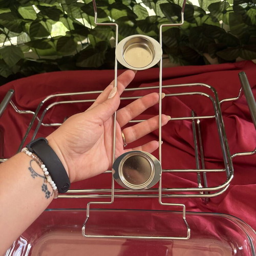 Chafing Dish Harmony stainless steel and heat-resistant glass like new
