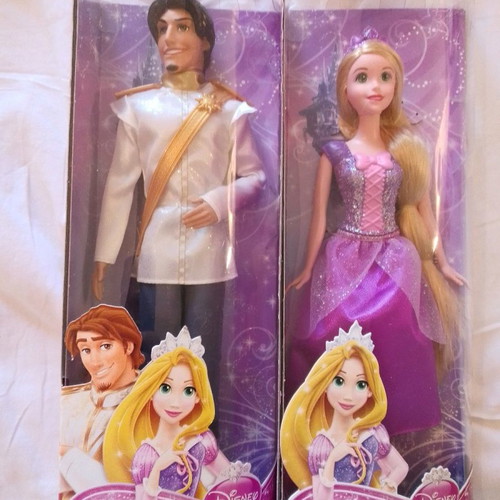 Barbies Disney Flynn Rider και Rapunzel Princess καινούργιες, συλλεκτικές κούκλες ζευγάρι