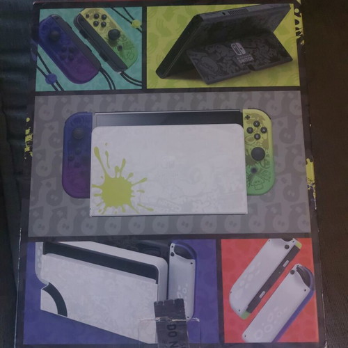 Nintendo Switch OLED Splatoon Edition like new with screen protector