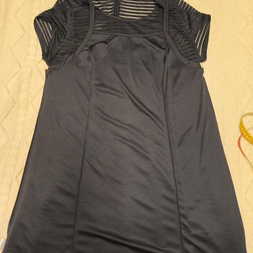 Morena Spain dress XXL like new, dark blue with striped fabric